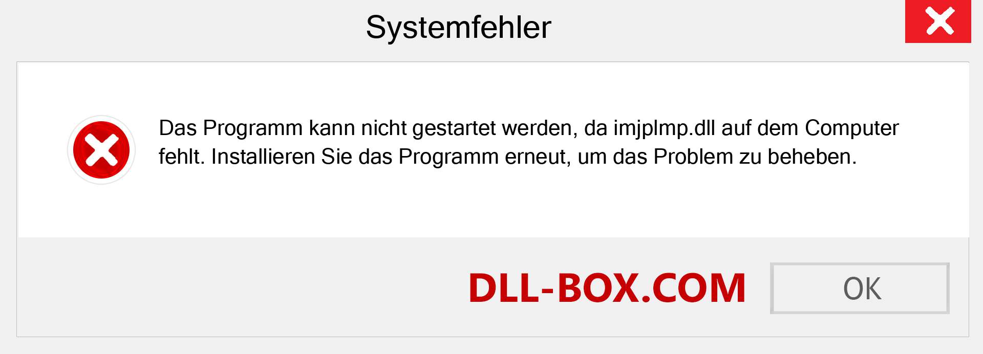 imjplmp.dll-Datei fehlt?. Download für Windows 7, 8, 10 - Fix imjplmp dll Missing Error unter Windows, Fotos, Bildern